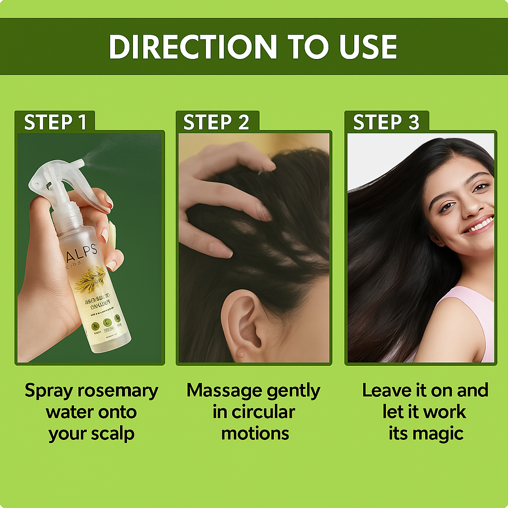 Rosemary Water, Hair Spray For Regrowth (Pack of 3 & 6)